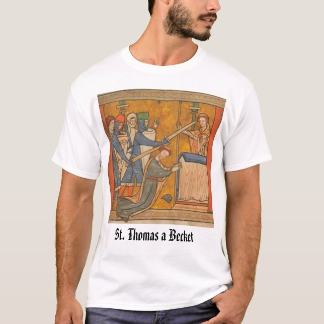 T-shirt Martyre de St Thomas Becket, St Thomas… (Devant)