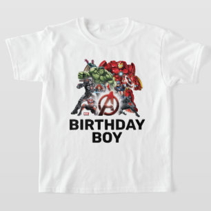 T-shirt Marvel   Avengers - Garçon d'anniversaire personna