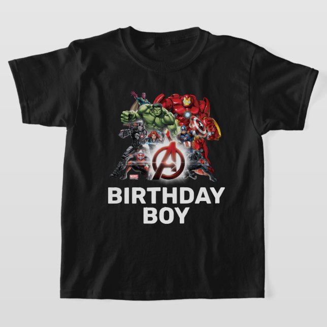 T-shirt Marvel | Avengers - Garçon d'anniversaire personna (Poser)