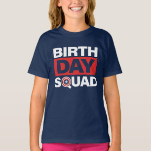 T-shirt Marvel   Captain America - Équipe d'anniversaire
