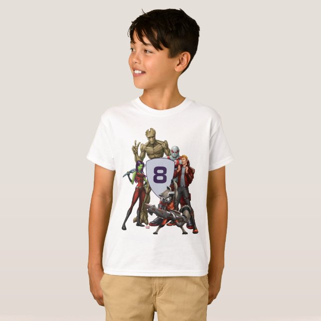 T-shirt Marvel | Gardiens de la Galaxie - Anniversaire (Devant entier)