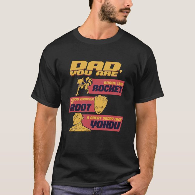 T-shirt Marvel Gardiens De La Roquette Galaxy Yondu Père (Devant)