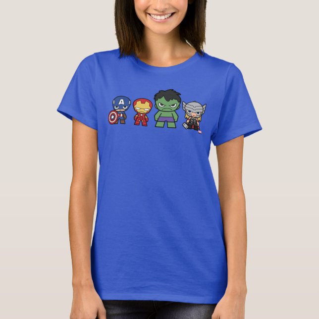 T-shirt Marvel Go! Groupe des Avengers (Devant)