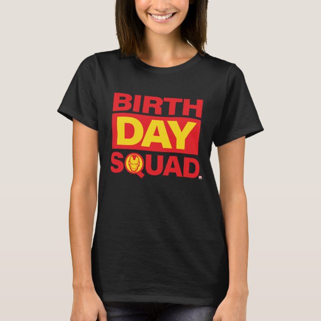 T-shirt Marvel | Iron Man - Birthday Squad (Devant)