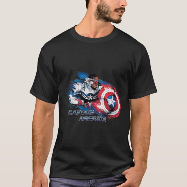 T-shirt Marvel Le Faucon du Soldat d'hiver Capitaine Ameri (Devant)