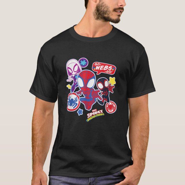 T-shirt Marvel Spidey Et Ses Amis Extraordinaires Team Spi (Devant)