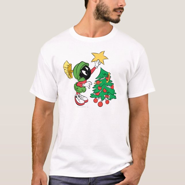 T-shirt MARVIN L’étoile de la MARTIAN™ met l’arbre (Devant)