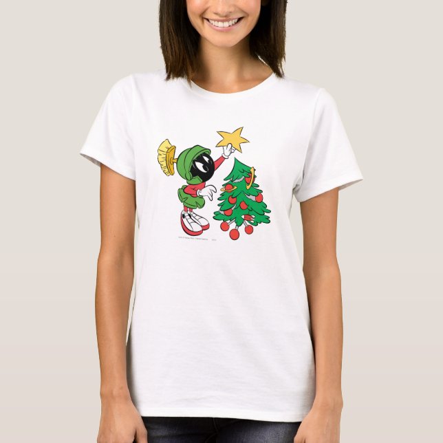 T-shirt MARVIN LE MARTIAN™ mettre l'étoile dans l'arbre (Devant)