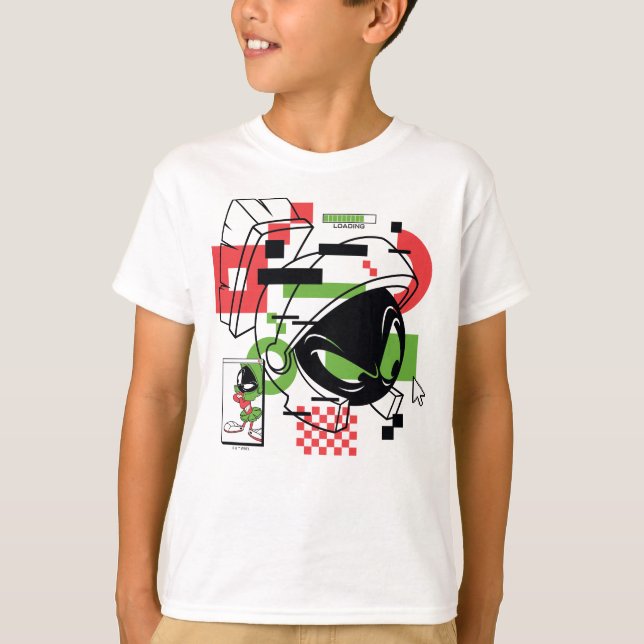 T-shirt MARVIN THE MARTIAN™ Glitch (Devant)