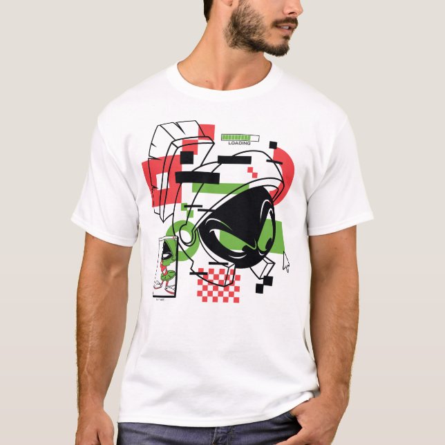 T-shirt MARVIN THE MARTIAN™ Glitch (Devant)