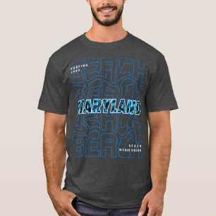 T-shirt Maryland beach party1