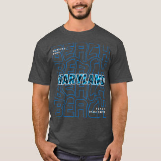 T-shirt Maryland beach party1