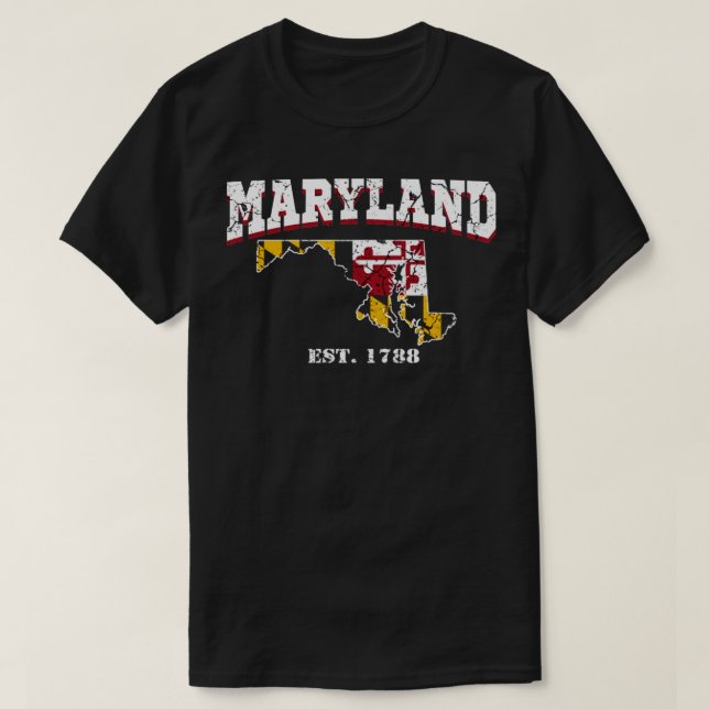 T-shirt Maryland est 1788 (Design devant)