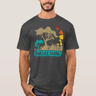 T-shirt Masai Mara Safari Réserve nationale Kenya Serenget