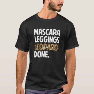 T-shirt Mascara Leggings Leopard Fait Automne Automne Auto