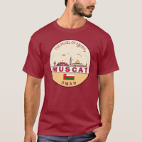Mascate Oman City Skyline Emblem