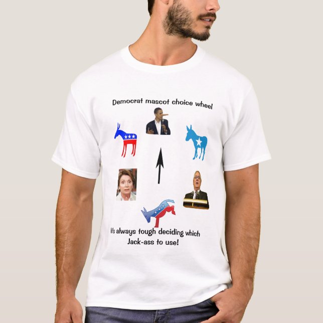 T-shirt Mascotte de Démocrate (Devant)