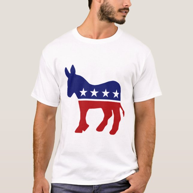 T-SHIRT MASCOTTE DE DÉMOCRATE (Devant)