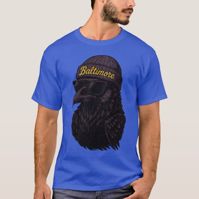 T-shirt Mascotte de football de Baltimore (Devant)