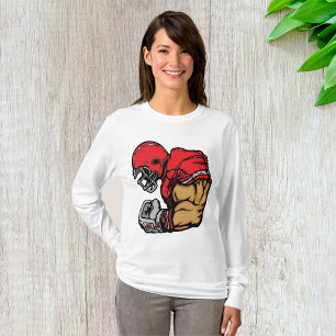 T-shirt Mascotte de guerrier de football robuste Muscle de