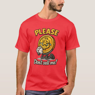 T-shirt Mascotte en Bitcoin - Dessin en Crypto Émotionnel