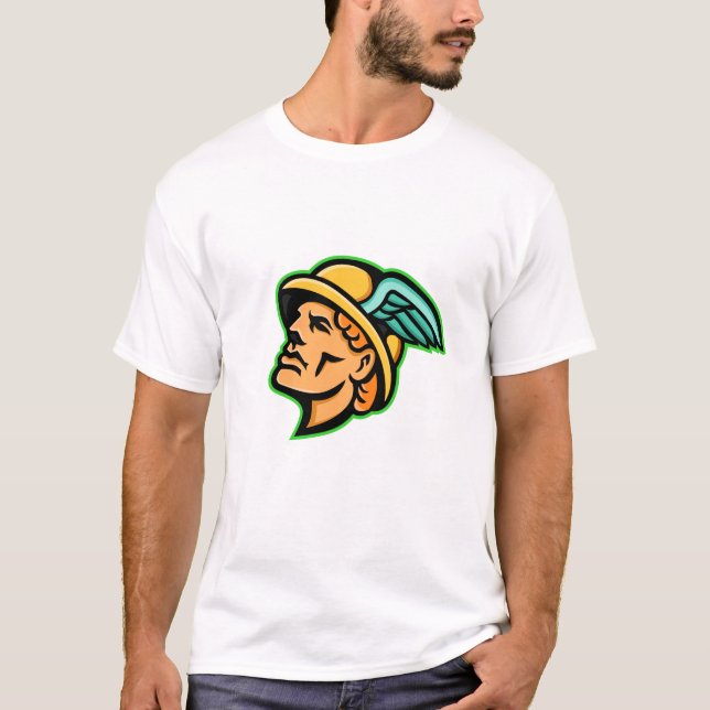 T-shirt Mascotte grecque de Dieu de Hermes (Devant)