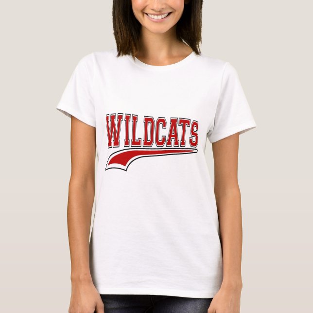 T-shirt Mascotte Wildcats (Rouge) (Devant)
