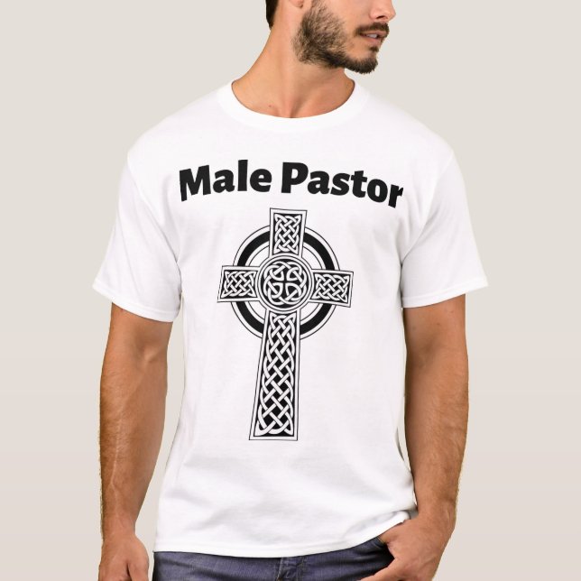 T-shirt masculin de pasteur (Devant)