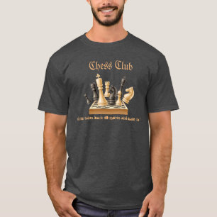 T-shirt masculin du club d'échecs