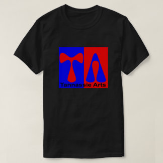 T-shirt masculin noir d'arts de Tannassie