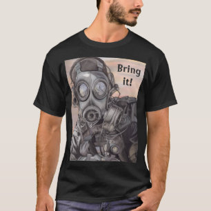 T-shirt masculin pour préparer la guerre en cas d