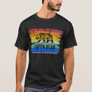 T-shirt Masculine et épure gay Pride Ours Pappa