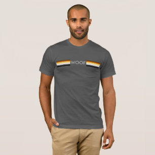 T-shirt Masculine et Sleek Gay Bear Pride Drapeau laine