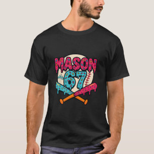 T-shirt Mason 67 Drôle de crème glacée qui coule Graphique