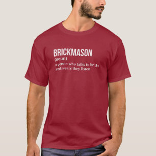 T-shirt Mason en pierre - Drôle Définition de travail Tee