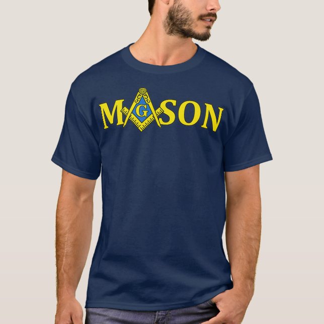 T-shirt Masonic Carré Compass Freemason_1 (Devant)