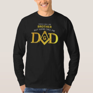T-shirt Masonic Certains M'Appelent Papa Carré Amp Compass