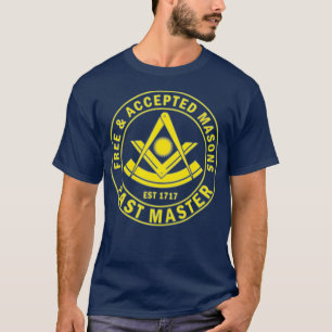 T-shirt Masonic Past Master F AM Carré Compass