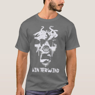 T-shirt Masque à gaz avec texte Postapocalypse design Hydr