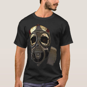 T-shirt Masque à gaz crâne