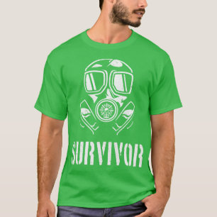 T-shirt Masque à gaz survivant Apocalypse