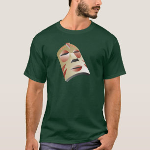 T-shirt Masque africain blanc
