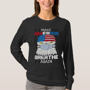 T-shirt Masque aigle chauve Make America Breathe Again Éle