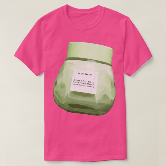 T-shirt Masque Avocado Recette Flexible (Design devant)