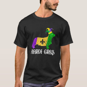 T-shirt Masque de bouffon de fête de Mardi Gras pour amour