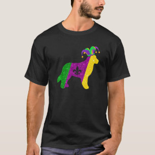 T-shirt Masque de fête de Mardi Gras de chien Retriever do