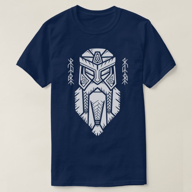 T-shirt Masque de guerre nain (Design devant)