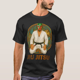 T-shirt Masque de Jiu Jitsu Lucha Libre de style vintage m