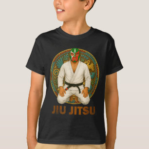 T-shirt Masque de Jiu Jitsu Lucha Libre de style vintage m