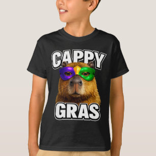 T-shirt Masque de mardi gras drôle capybara mème